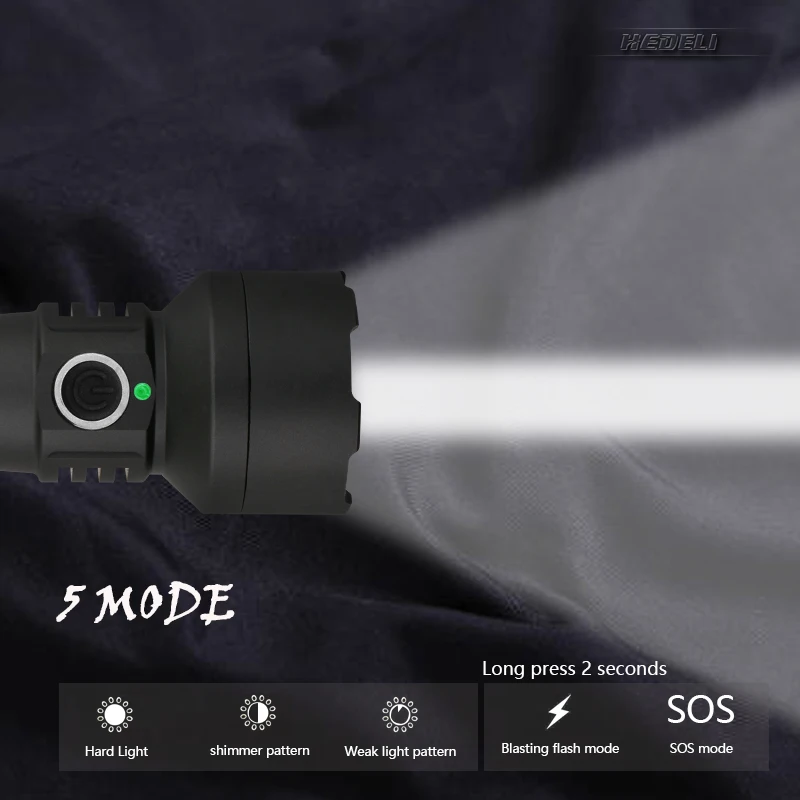 Portable Riding led flashlight usb xm-l2 torch linterna waterproof lamp 18650Rechargeable camping lantern zaklamp | Освещение