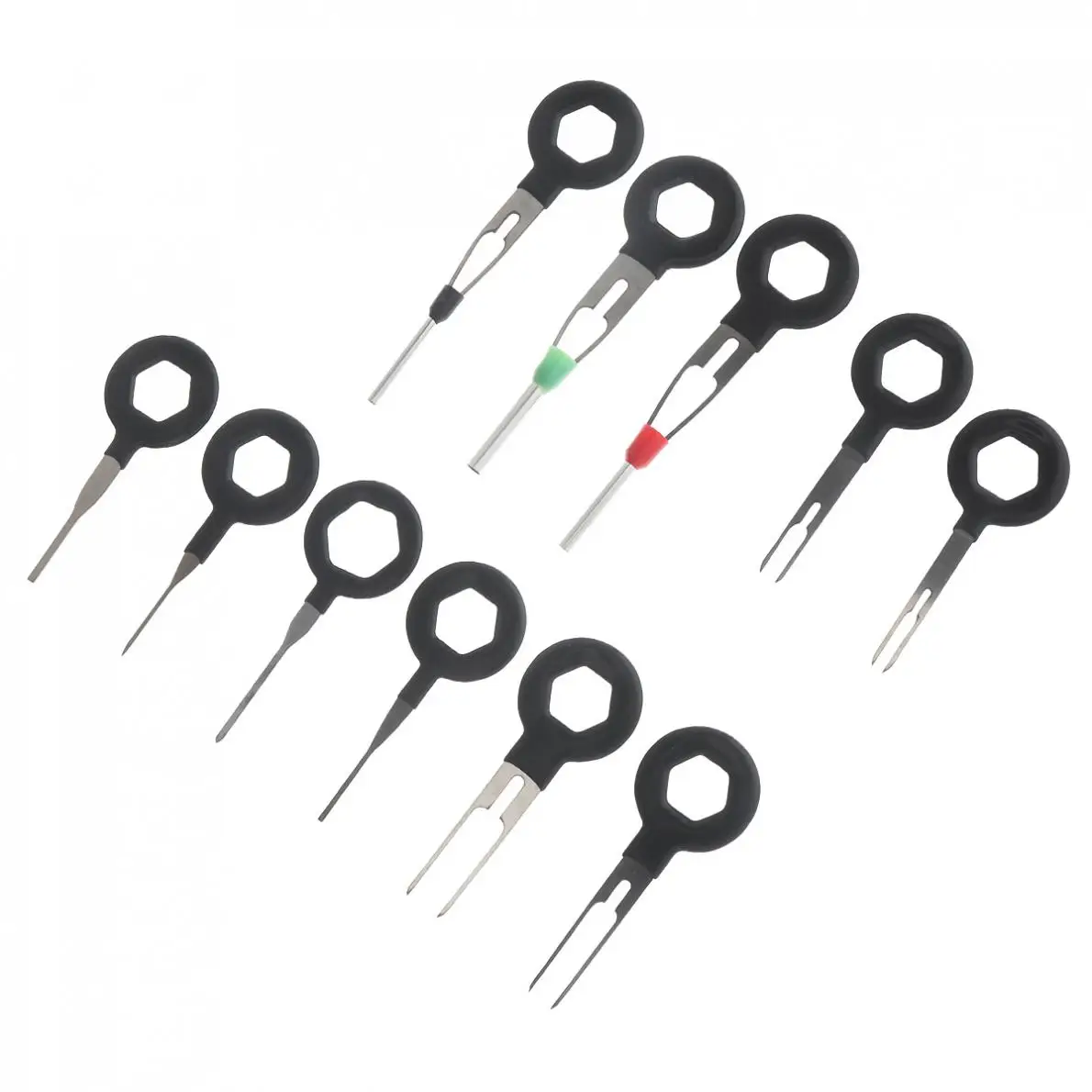 11 шт. универсальная нержавеющая сталь + ПВХ автомобильный жгут проводов обжимной