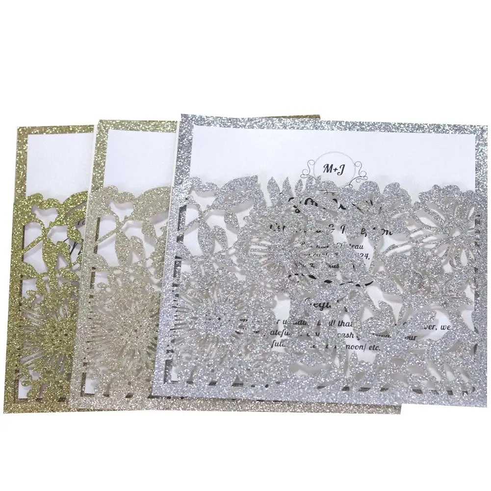 10 шт. европейский стиль сумка стильные приглашения инфракрасные полые