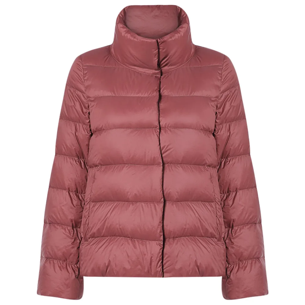 LANGSTAR зимние теплые пуховые пальто для женщин куртка со стоячим воротником с