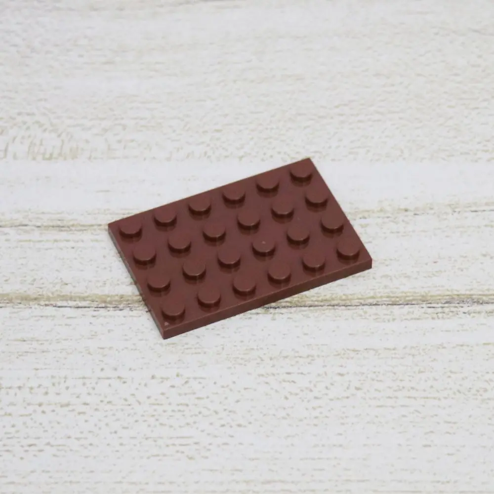 100 шт. DIY модель строительные блоки части кирпича пластина 4x6 город МОС аксессуар