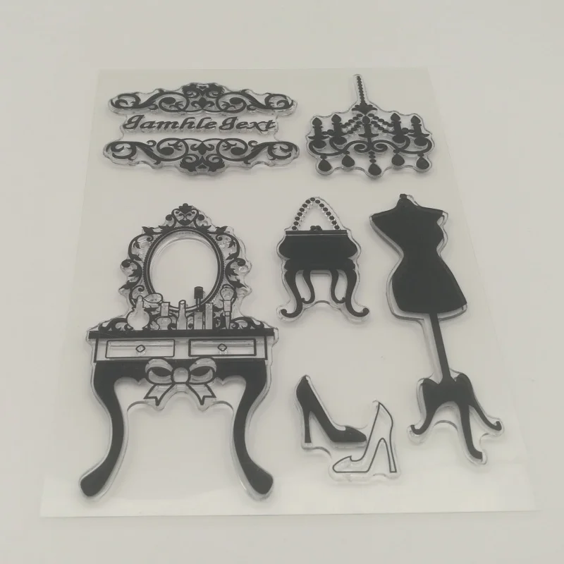 1 лист комод прозрачный трафарет для DIY скрапбукинга карты/Дети Рождество весело