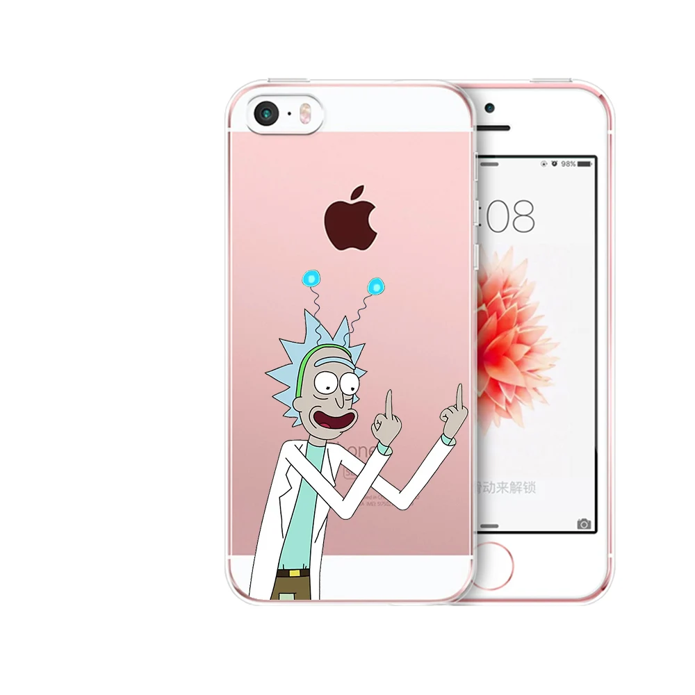 Для iphone 7 Чехол Рик и Морти Забавный мультфильм комиксы мягкая ТПУ силиконовый