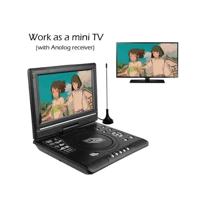 VERFANS DVD HD портативный EVD 7 8 дюймовый мини плеер игра ТВ Встроенный 500 детей