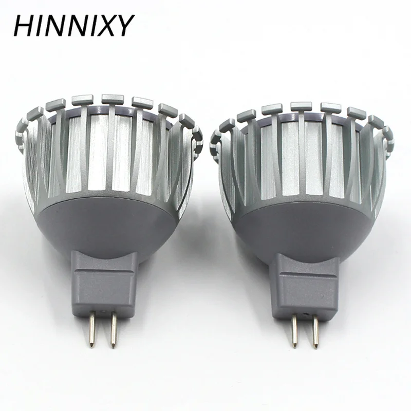 Hinnixy MR16 GU5.3 LED COB лампа 12V 5W алюминиевая чашка прожектор энергосберегающая теплый