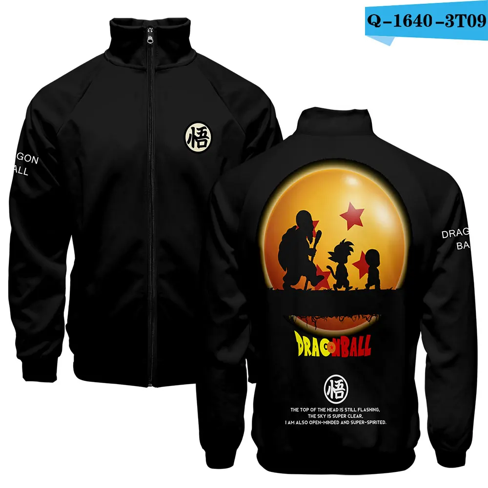 1 3d Стенд воротник печати аниме мультфильм Dragon Ball Z модные Для мужчин Для женщин Толстовки с капюшоном на молнии куртки с длинным рукавом на молнии 3D Толстовка топы - Цвет: 1
