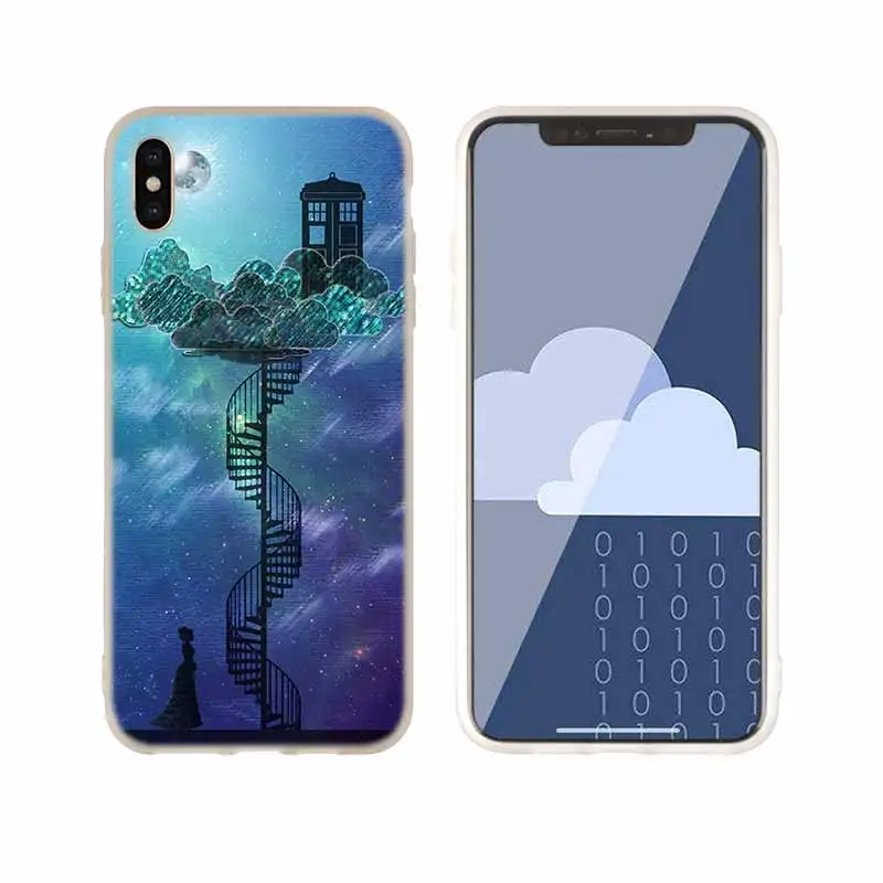 as the picture 14 Чехол для телефона s силиконовый мягкий чехол для iPhone 11 Pro X XS Max XR 6 6S 7 8 Plus 5 4S SE цветочный ТАРДИС с изображением ТАРДИСа из сериала «Доктор Кто» чехол - Цвет: as the picture 14
