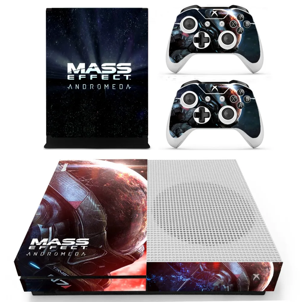 Mass Effect Андромеда кожи Стикеры наклейка для Xbox One S консоли и контроллеры тонкий s