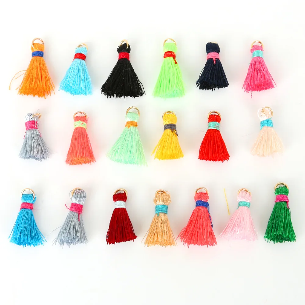 Шелковые Подвески с кисточками для ожерелья сережек фурнитура изготовления