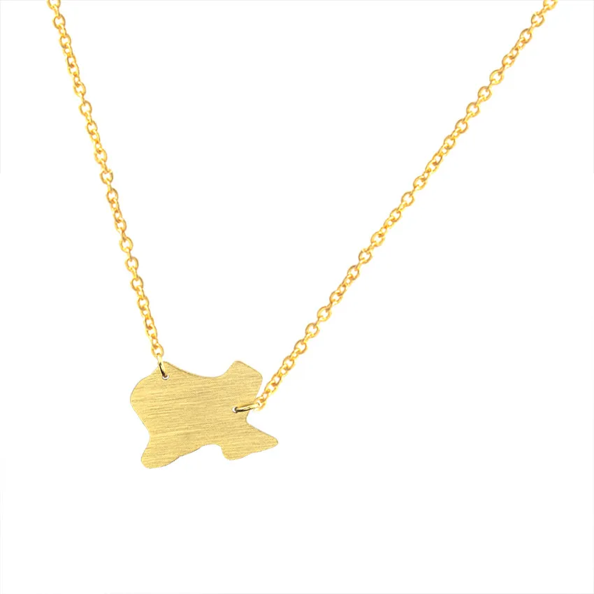 USA Map Texas Shape Pendants &amp Necklaces For Women Vintage Jewelry Stainless Steel Charm Chain Bijoux Femme Collier Bff Gifts | Украшения