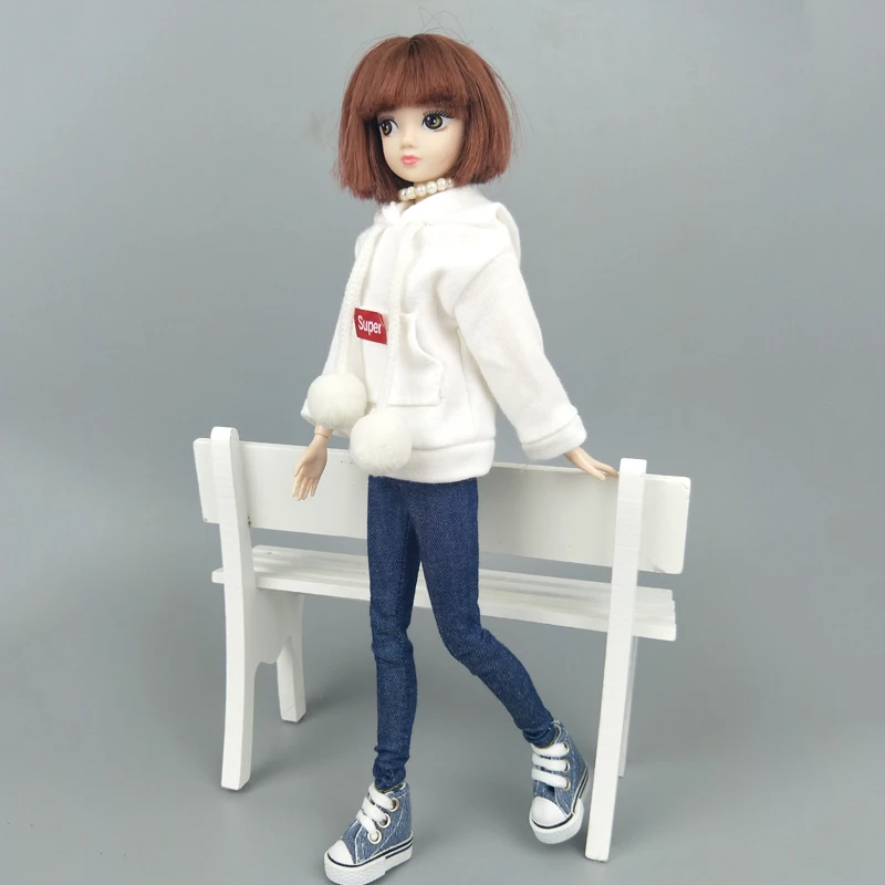 Супертолстовка пальто для куклы Барби Одежда наряды кукол кожаные брюки