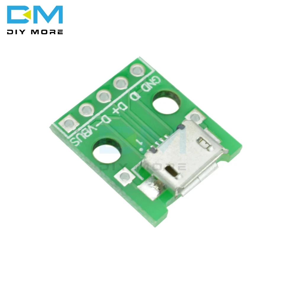 10 шт. мини/микро USB для DIP типа A переходник мама/папа 2 54 мм печатной платы DIY модуль