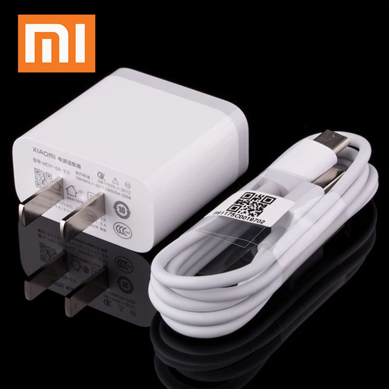 Адаптер быстрой зарядки Xiao mi 12 В/1,5 А кабель быстрой зарядки type C для mi 9T pro 9 8 SE 6 A1 A2 F1 MAX Red mi Note 7 k20 Pro
