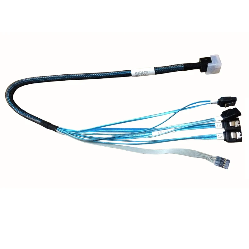 Кабель SFF8643-4SATA Fan Out 45 см внутренний Реверсивный кабель HD Mini SAS SFF-8643-4x SATA с
