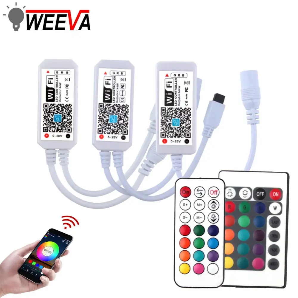 Мини RF 21Key IR 24Key для RGB RGBW WS2812B Светодиодная лента светильник дистанционного