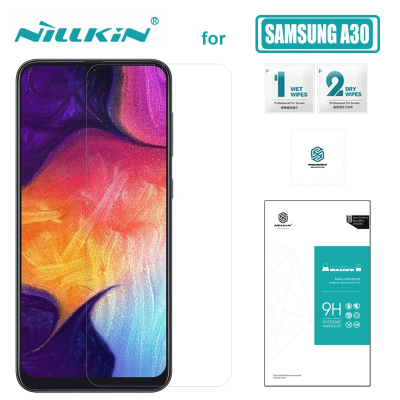 Фото Закаленное стекло Nillkin Amazing 9H для Samsung Galaxy A30 протектор экрана из твердого