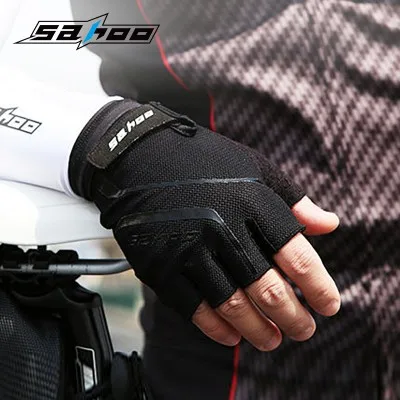 SAHOO Half finger нескользящие перчатки для верховой езды силикагель пальмовый коврик