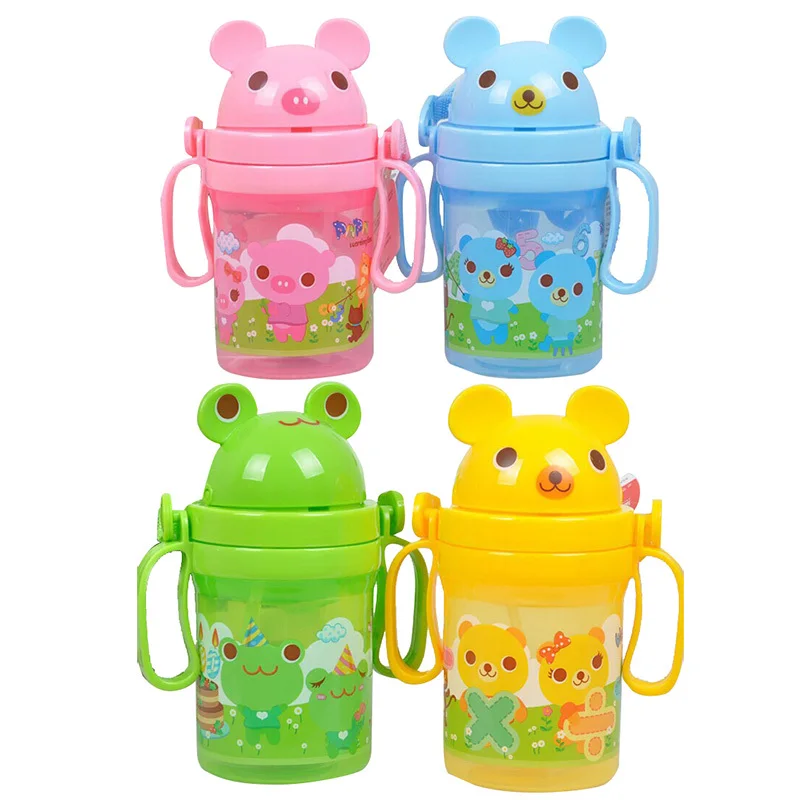 Новинка Лидер продаж детская соломенная чашка с героями мультфильмов животными