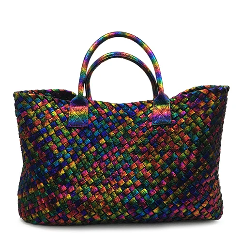 colorful Модные Роскошные Сумки из искусственной кожи премиум класса, ручные сумки из змеиной кожи, женская сумка-тоут в стиле ретро, сумка через плечо, сумки через плечо - Цвет: colorful