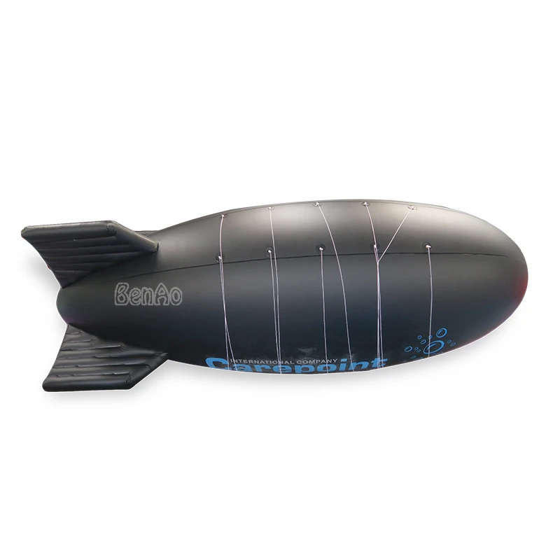 20 футов/6 м Benao AO761 Размер под заказ/логотип/черный Гелиевый шар Zeppelin/26 футов 8 0 18 мм