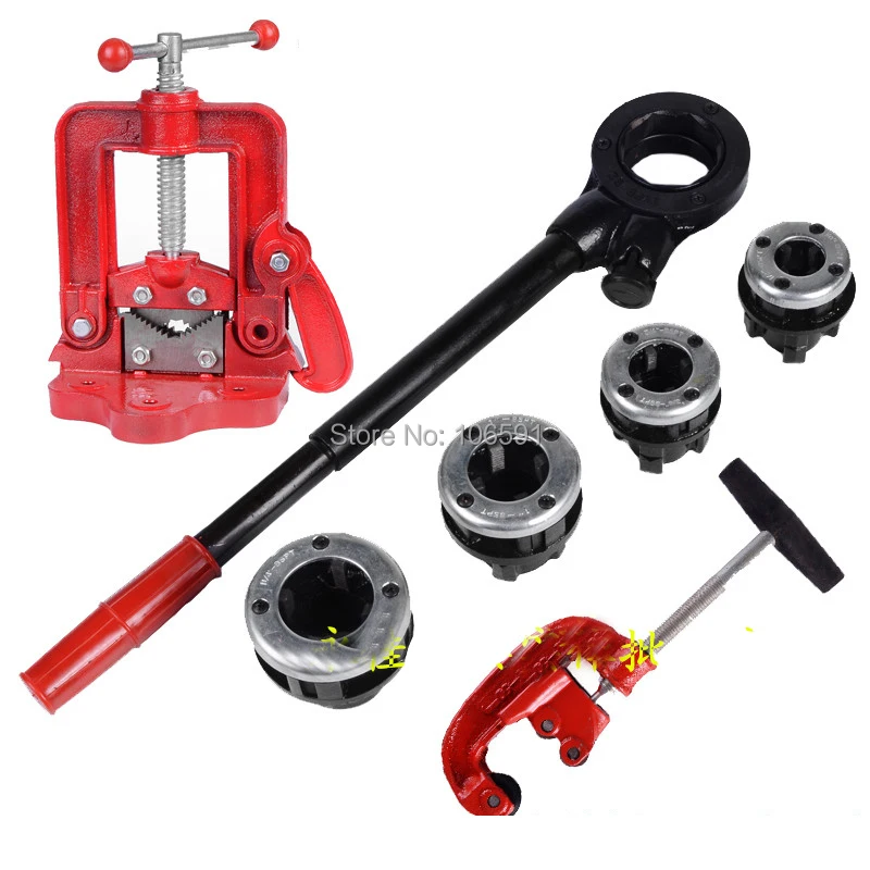 Ручной портативный ручной резьбонарезной станок BSPT трубопроводный инструмент