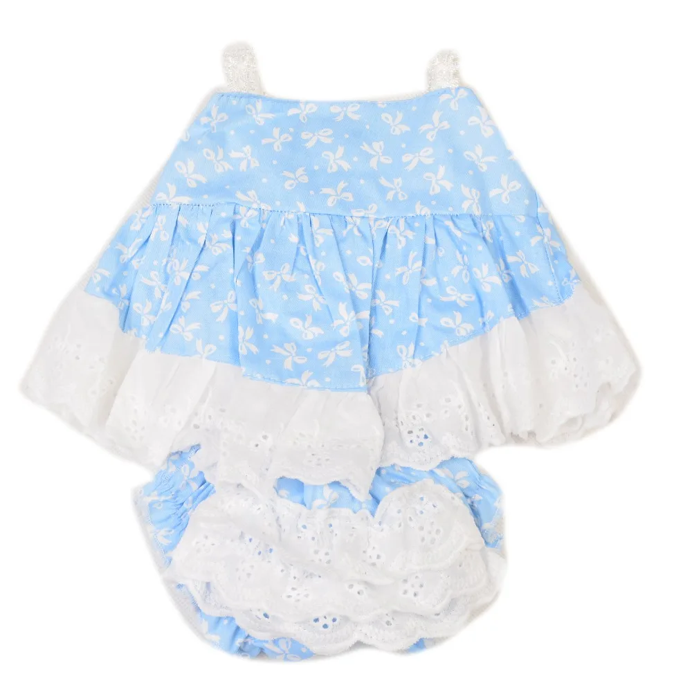 KEIUMI маленькая свежая Кукла платье с синим и белым костюмом для 22 23 дюймов Reborn