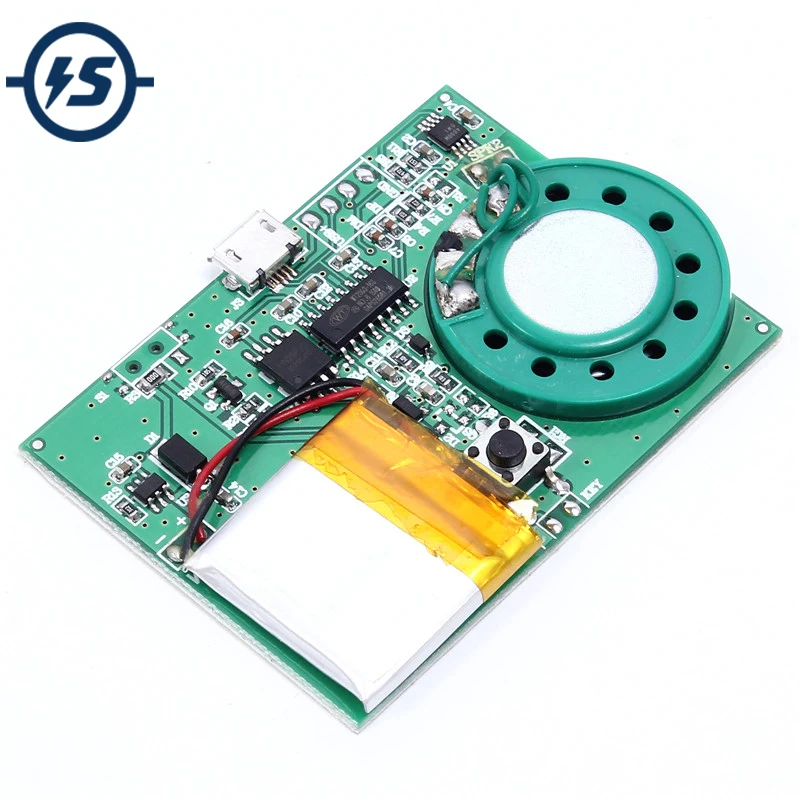 

Programmable Logic Controller Voice Chip Music Board For Greeting Card 4M Key Control Recordable DIY Holiday Gifts 4.2V 8ohm 1W