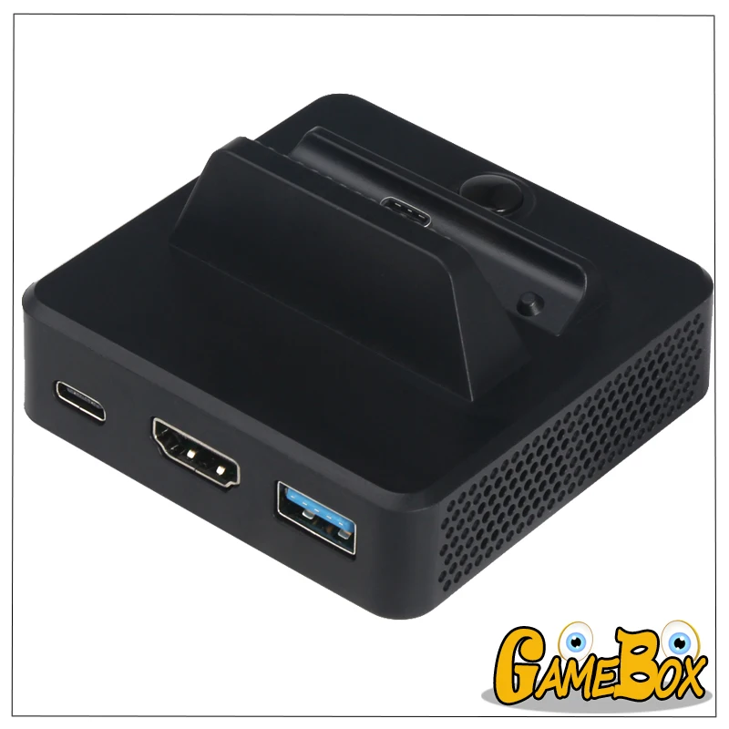 HDMI видео конвертер USB Data Port зарядная док станция для Nintendo Switch Type c источник питания