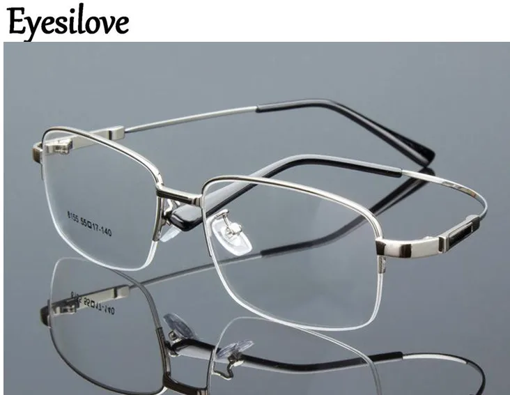 

Eyesilove 10 шт./лот модные Полуободковые оправы для оптических очков, металлическая оправа для очков по рецепту при близорукости
