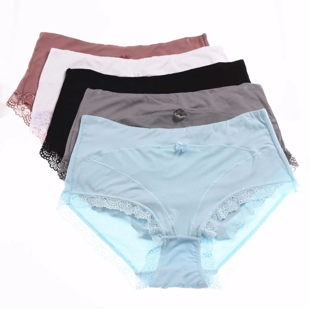5 шт. XL 5XL высокая талия Модальные Женские трусы большие размеры шорты нижнее