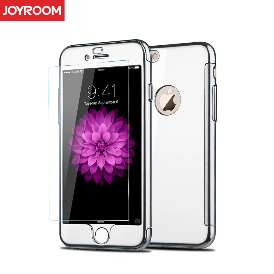 Случае с Протектор Экрана Закаленное Стекло для iPhone 6 s Plus Плюс 5.5 inch Передняя