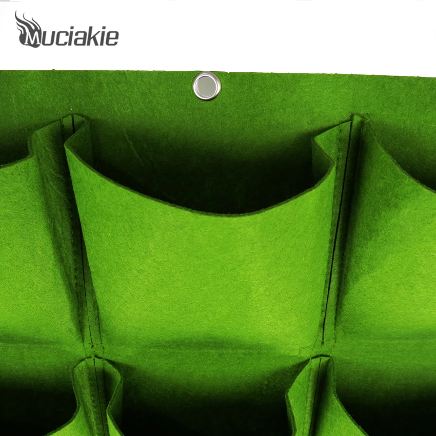 MUCIAKIE 100x50 см зеленая искусственная настенная сумка для выращивания растений 3*6