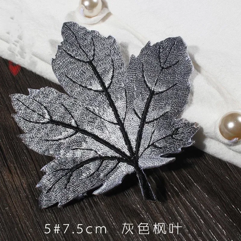 1 шт. кленовый лист патч для приклеивания утюгом аппликация с вышивкой патчи