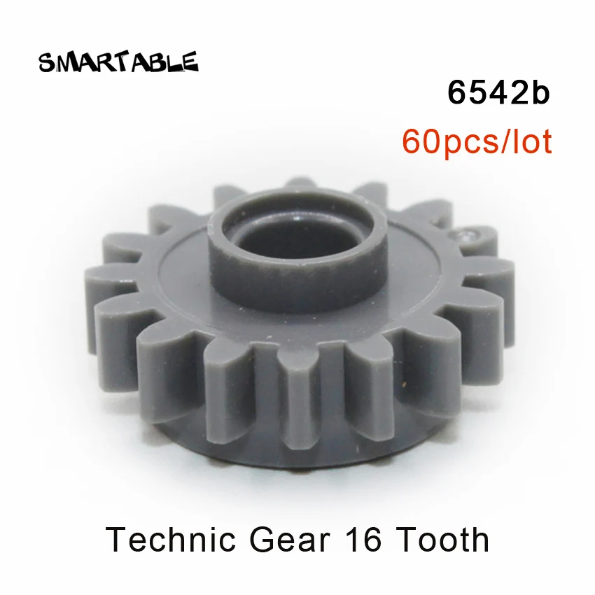 6542b-60pcs Smartable Technic Шестерни части строительный блок игрушки набор MOC модель для детей Совместимые все бренды 32498/62821/76244/87407/94925 - Цвет: 6542b-60pcs