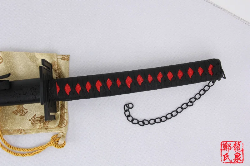 4" Ichigo Bankai Bleach Аниме Tensa Zangetsu стальной меч самурая Луна Косплей декоративные поставки