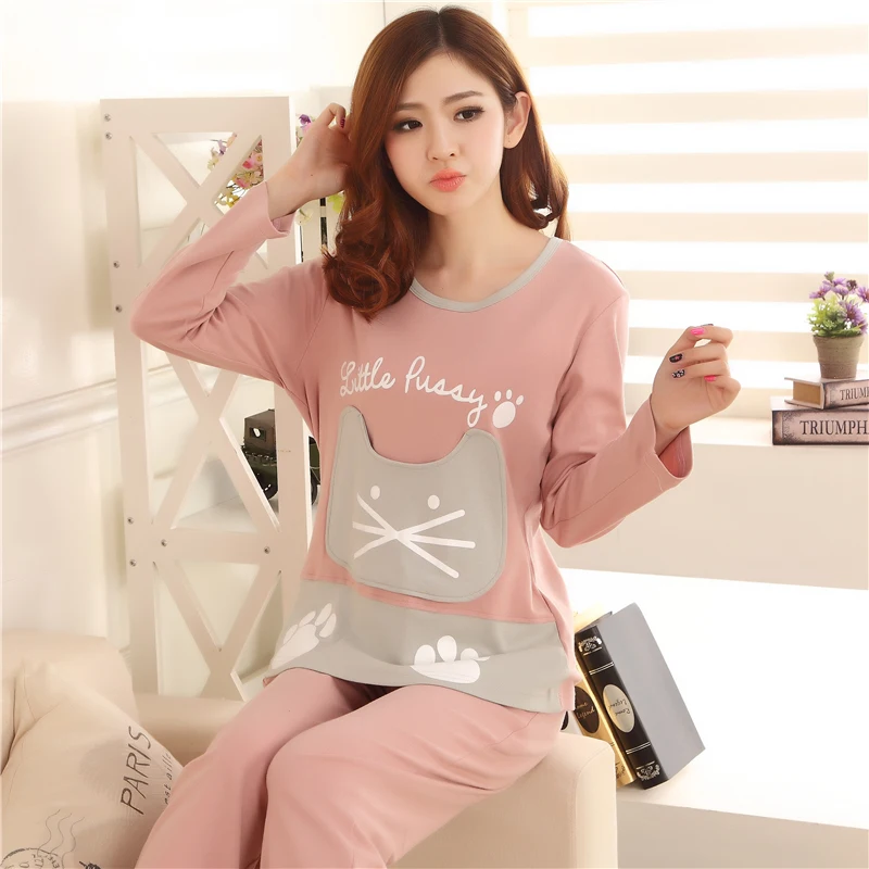 Новинка осенние женские пижамные комплекты для девочек зимняя женская одежда