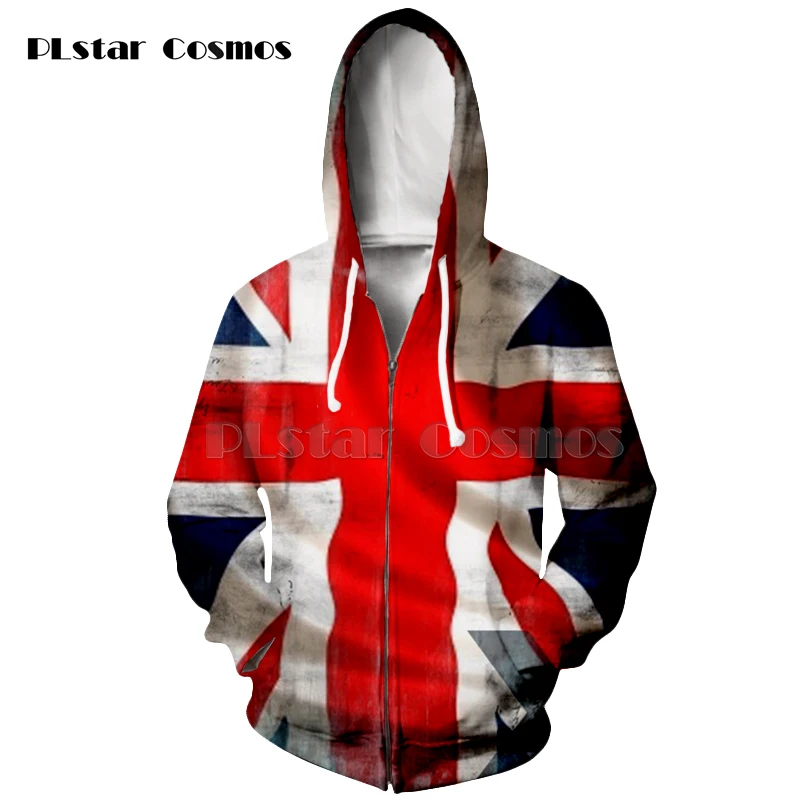 

PLstar Cosmos Fashion brand Stripes American flag 3D printed sweatshier hoodies men women drawstring hoodies pullover sweatshirt