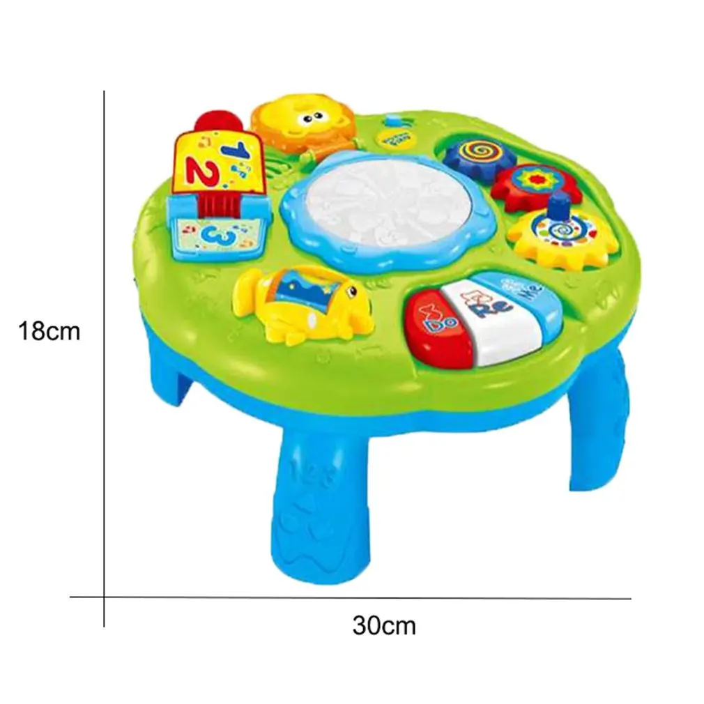 

Baby Music Learning Table Multifunctional Game Table for toddlers with Colorful Light Sound Early Educational Toy for Children