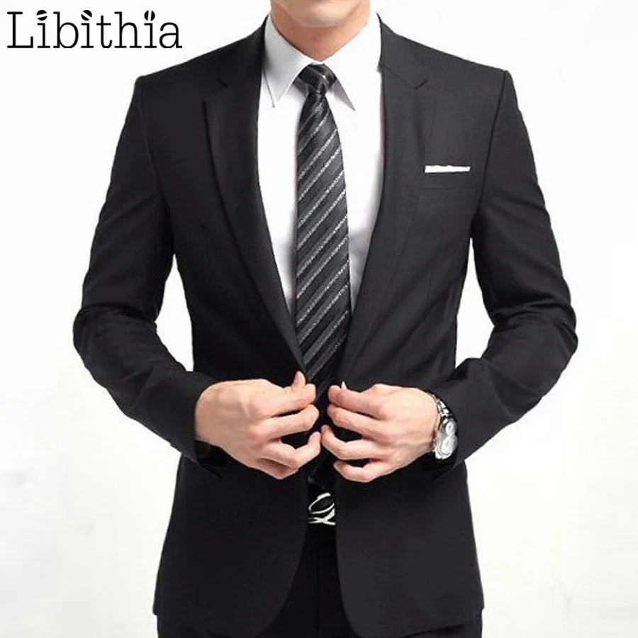 Новые мужские костюмы облегающие высококачественные смокинги брендовые