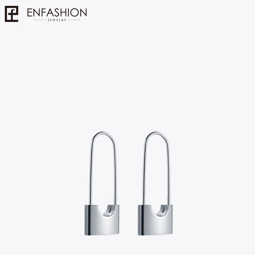 Enfashion серьги с замком висячие серьги роза серьги золотистого цвета из нержавеющей стали висячие серьги для женщин ювелирные изделия Brinco - Окраска металла: Silver color