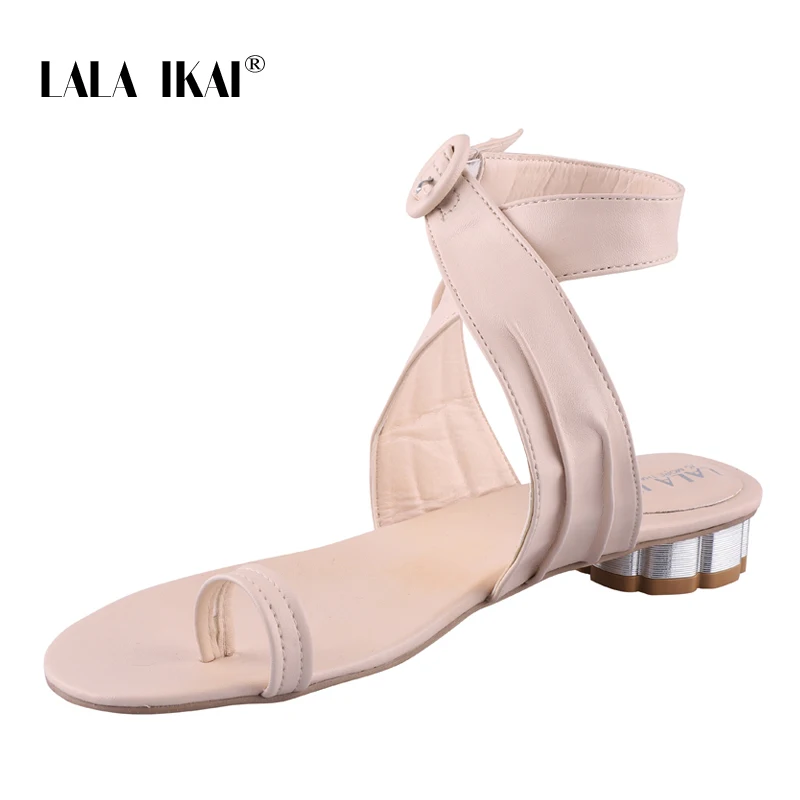 Женские босоножки из ПУ кожи на низком каблуке|Боссоножки и сандалии| |