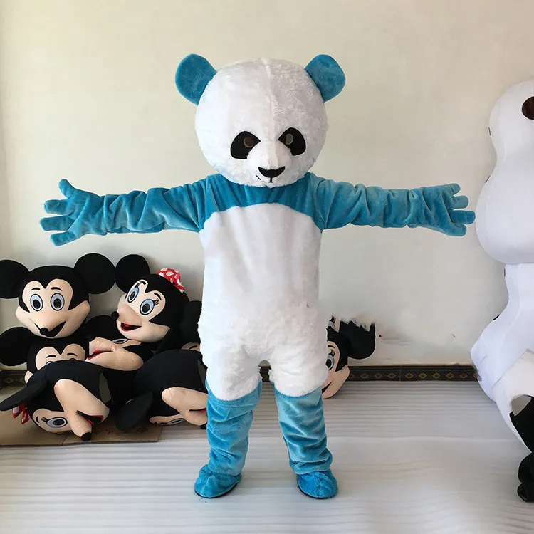 

Wholesale New Version Chinese Giant Panda Mascot Costume Christmas Cosplay Cartoon Mascot Costume Fancy Dress Adult Size