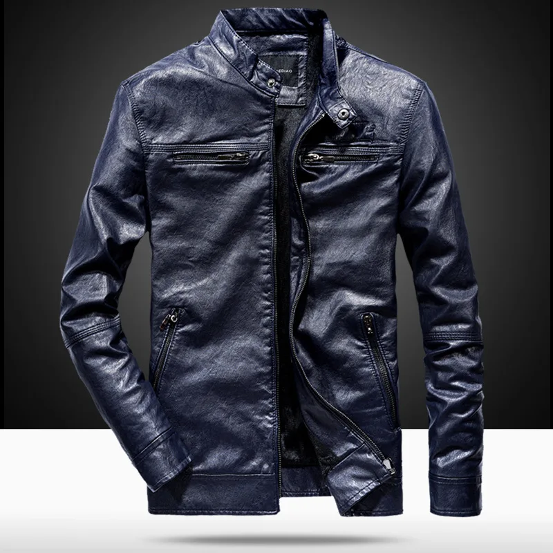 

2021 New Stylish Motorcycle Jacket Leather Men