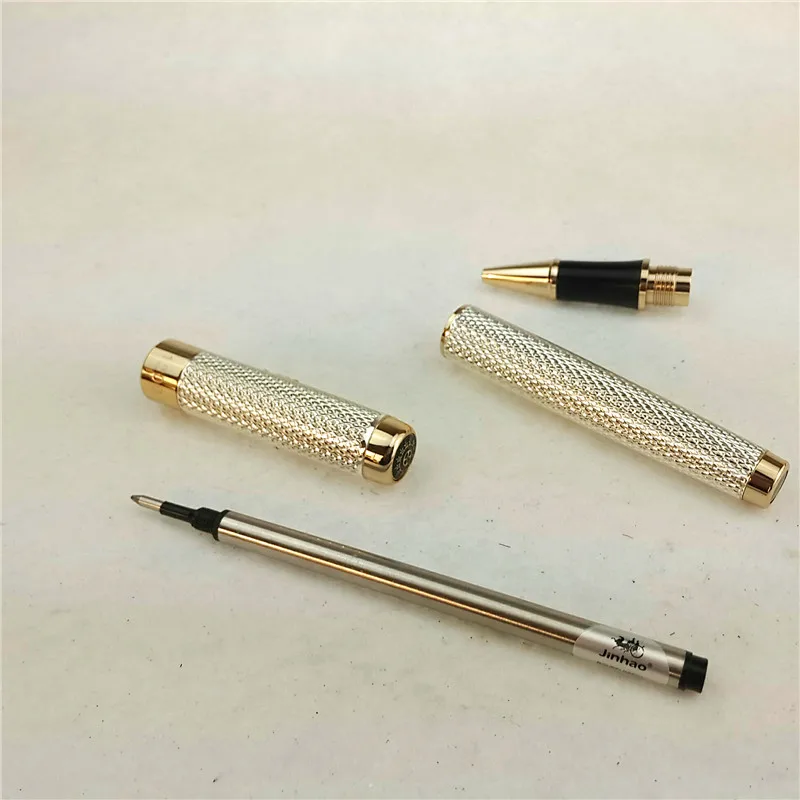 1 шт./лот JINHAO 1200 шариковая ручка 2 цвета Золотой/Серебряный Золотой зажим для ручки
