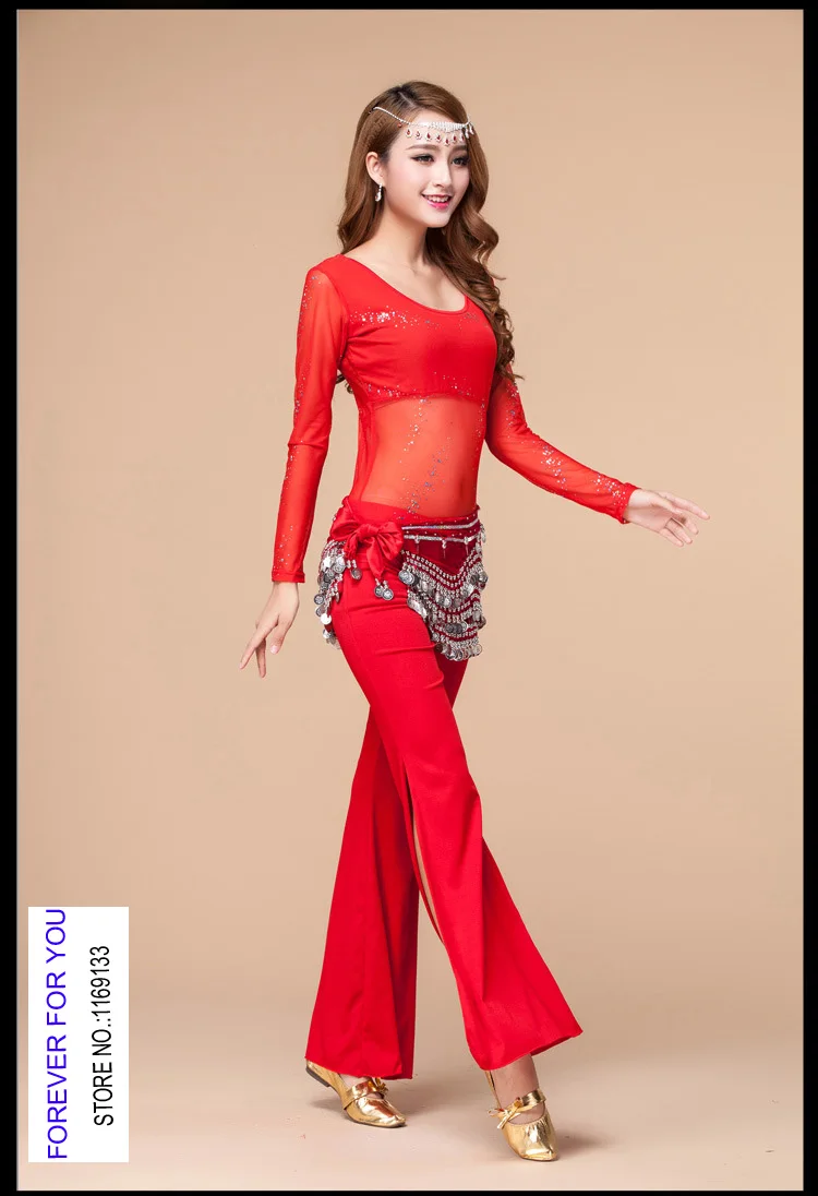 Сексуальный костюм для танца живота индийский стиль Болливуд тканевые брюки