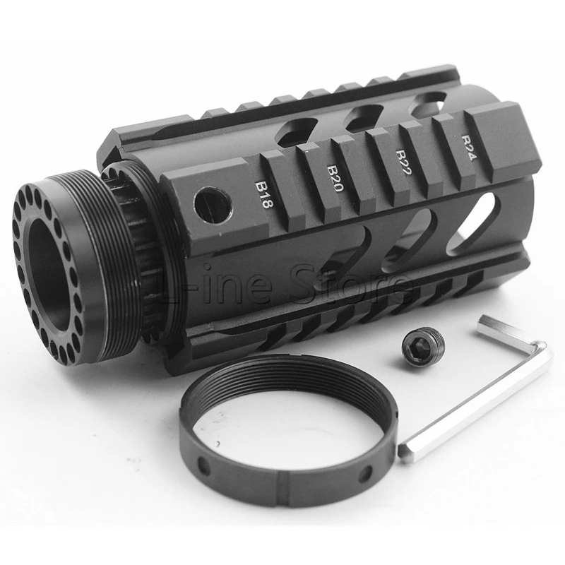 4 "Свободный поплавок Quad Rail Handguard AR System RIS For .223/5.56|quad rail handguard|rail handguardris handguard |