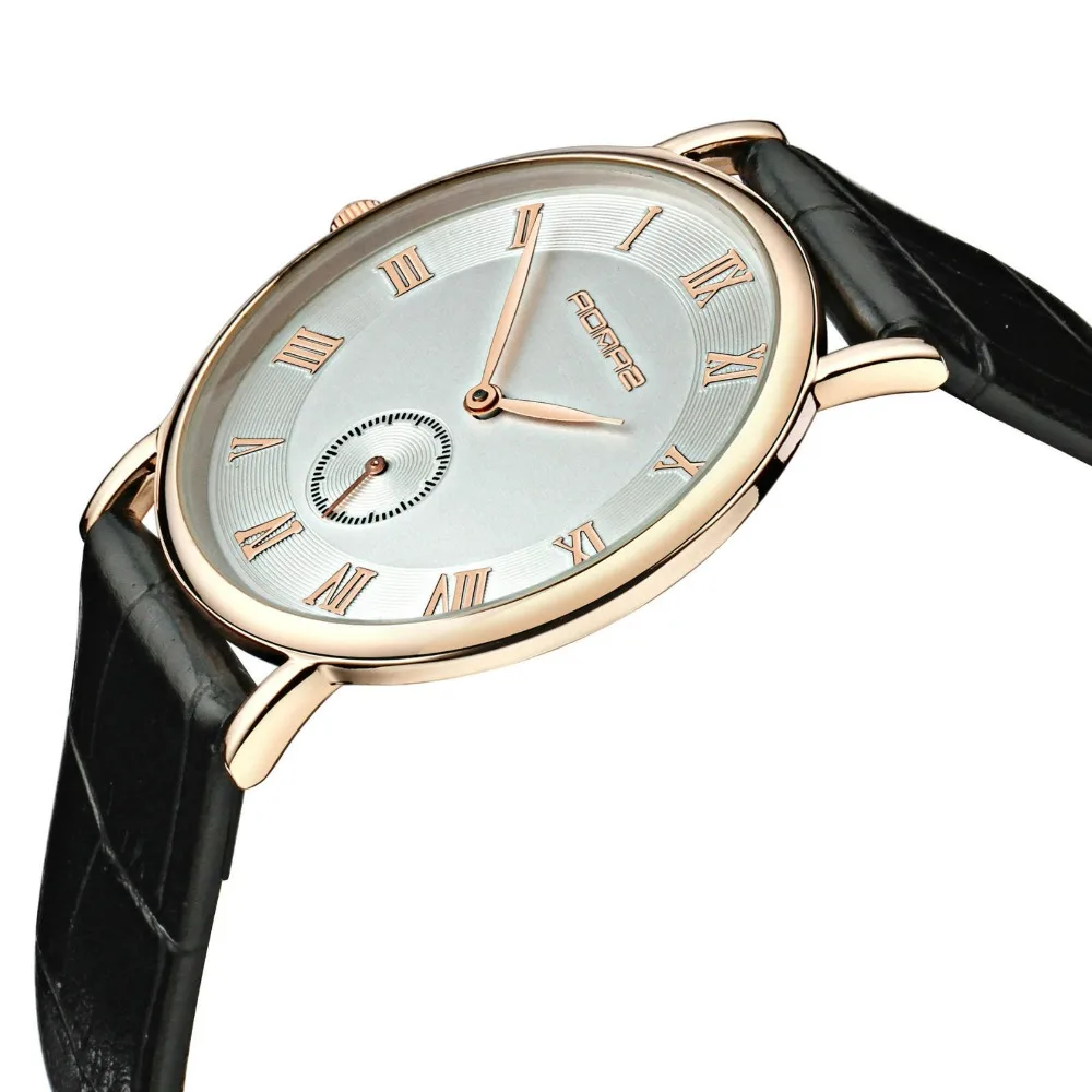 Часы наручные мужские ультратонкие роскошные брендовые деловые кварцевые с