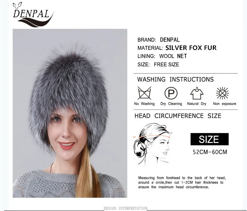 Зима должна Лидер продаж Природный Silver Fox Мех шляпа Для женщин зимние вязаные Мех Кепки Для женщин шапка лиса Мех бомбардировщик hat женский ухо теплой