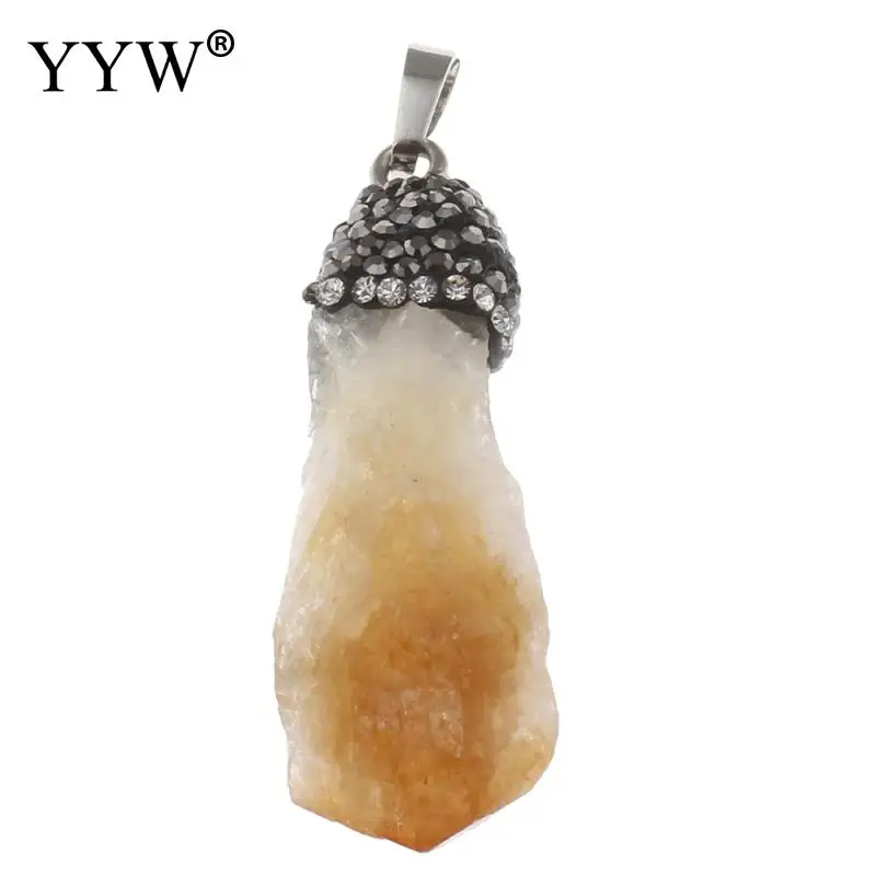 Новые Подвески с натуральными камнями в виде шероховатой точки искусственные