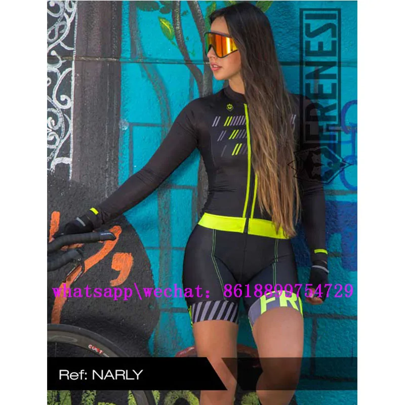 suits Frenesi colombia Cali ropa ciclismo mujer Маутейн велосипедная одежда skinsuit speedsuit дышащая велосипедная Джерси костюм купальник - Цвет: suits